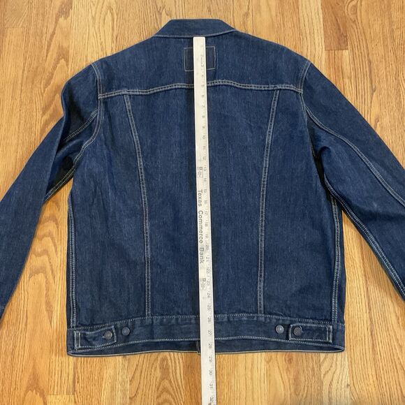 Levi Strauss XXL Signature Denim Jean Jacket Button Up Trucker Coat Mens Red Tag - Picture 10 of 11